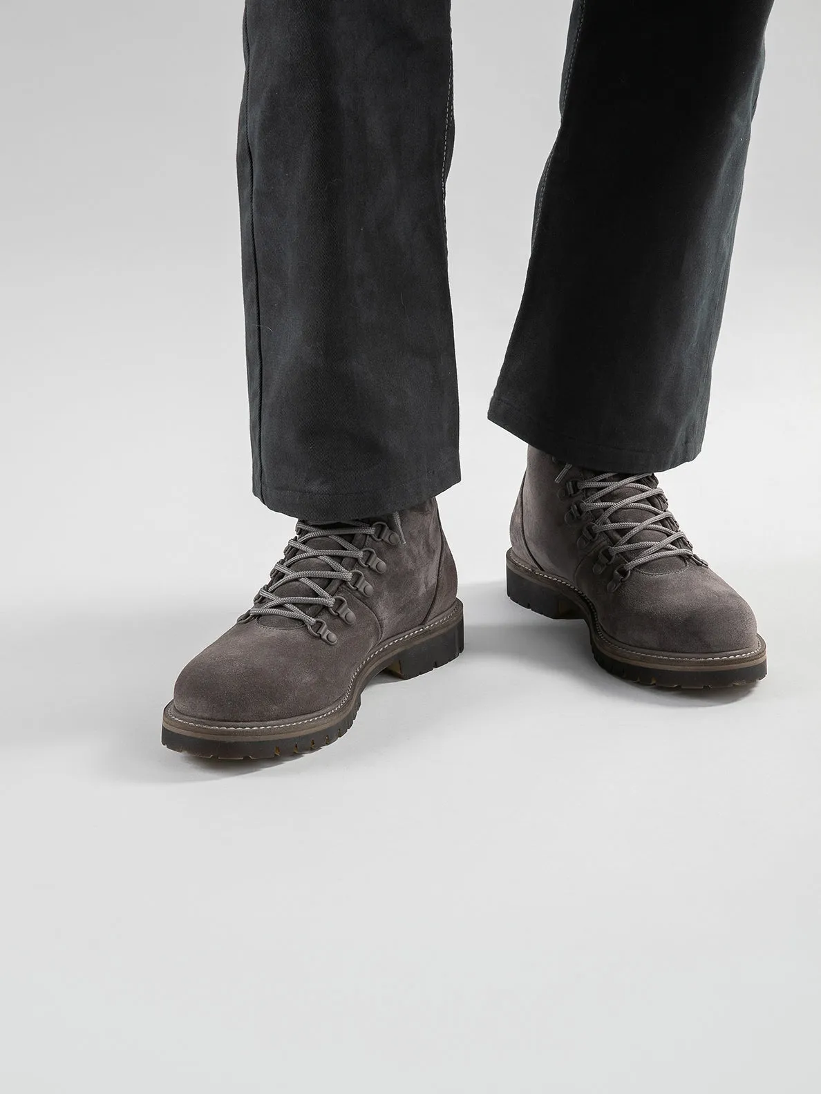 BOSS 003 - Brown Suede Lace Up Boots,Men Boots
