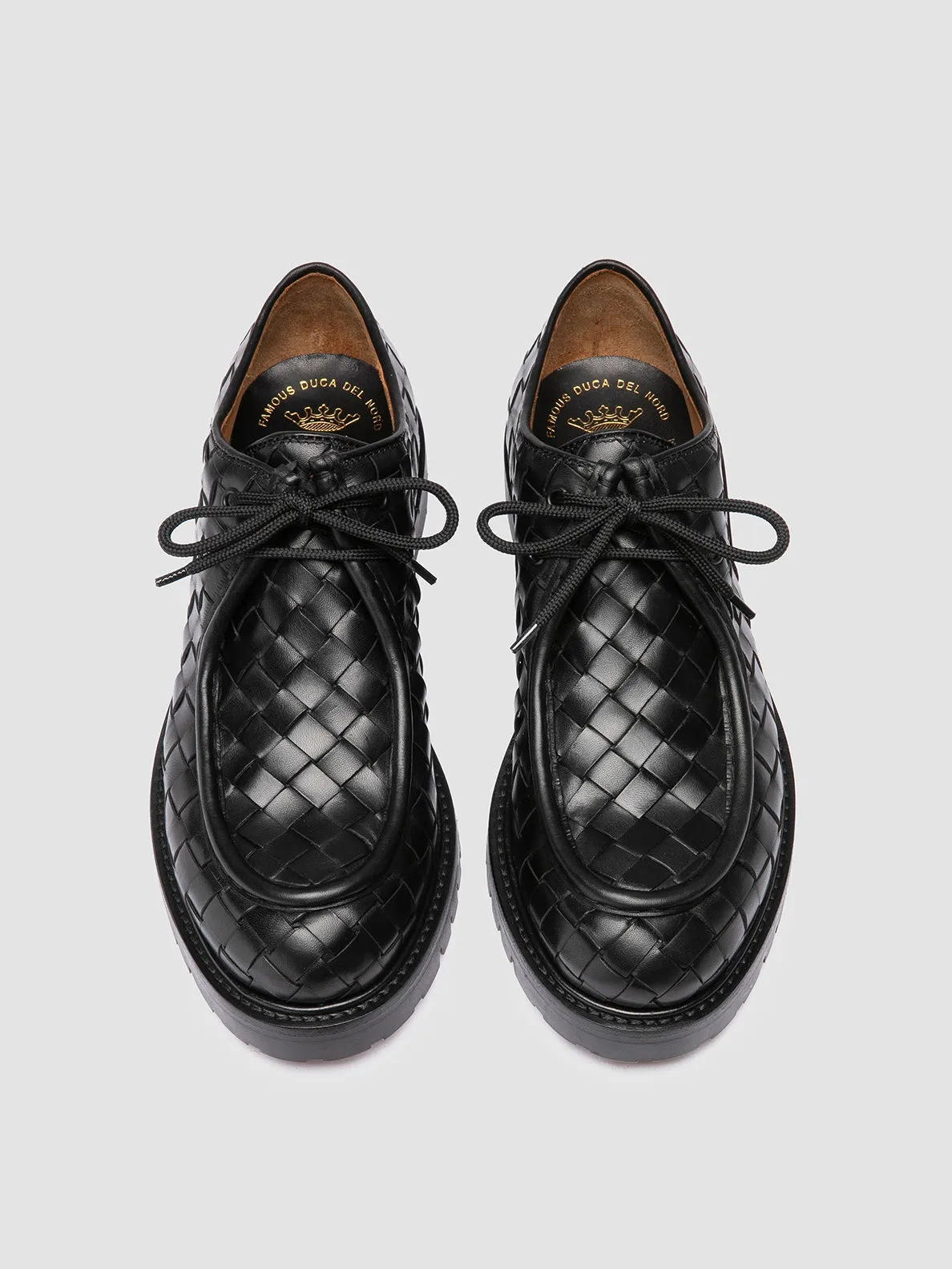 BOSS 015 - Black Leather Derby Shoes,Men Derby Shoes
