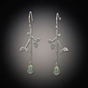 Branch Earrings with Prehnite,Jewelry Delicate & Elegant