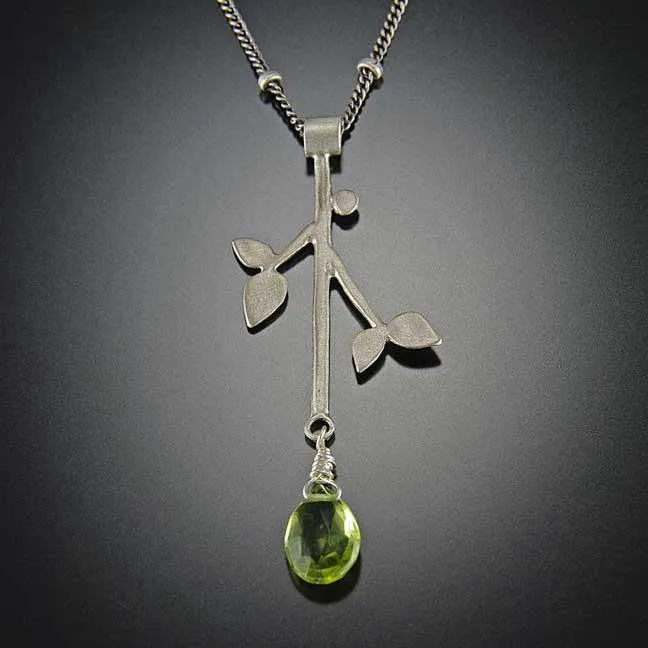Branch Necklace with Peridot,Jewelry Delicate & Elegant