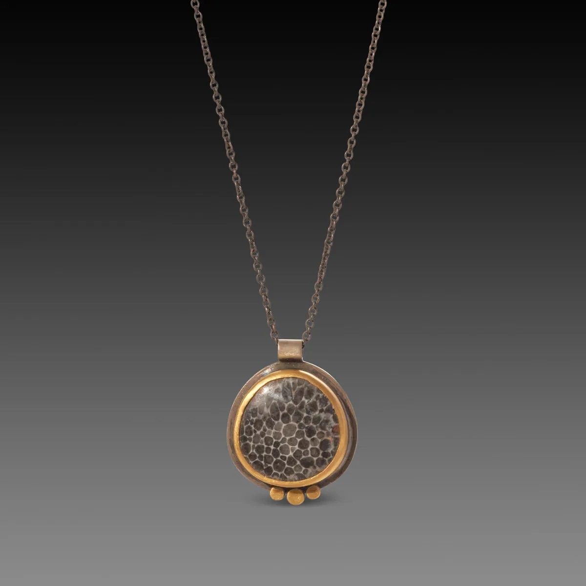 Bryozoan Fossil Necklace,Jewelry Delicate & Elegant