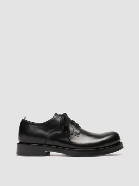 BULLA 001 - Black Leather Derby Shoes,Men Derby Shoes