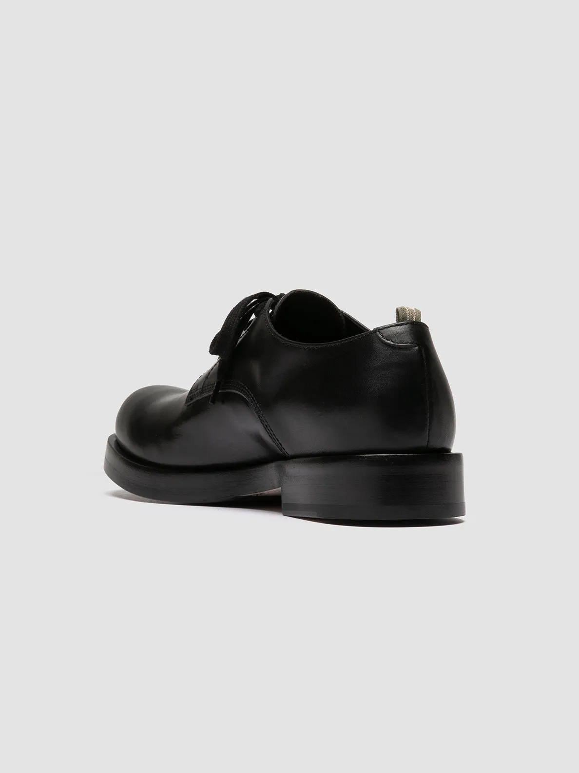 BULLA 001 - Black Leather Derby Shoes,Men Derby Shoes