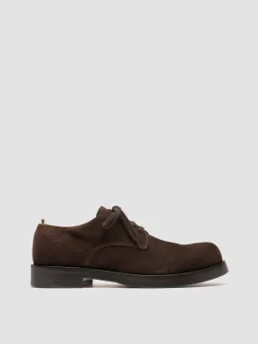 BULLA 001 - Brown Suede Derby Shoes,Men Derby Shoes