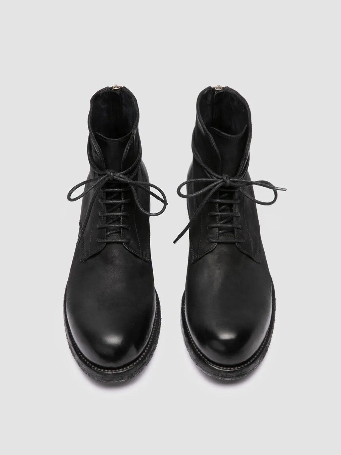 BULLA DD 102 - Black Leather Lace-up Boots,Men Boots