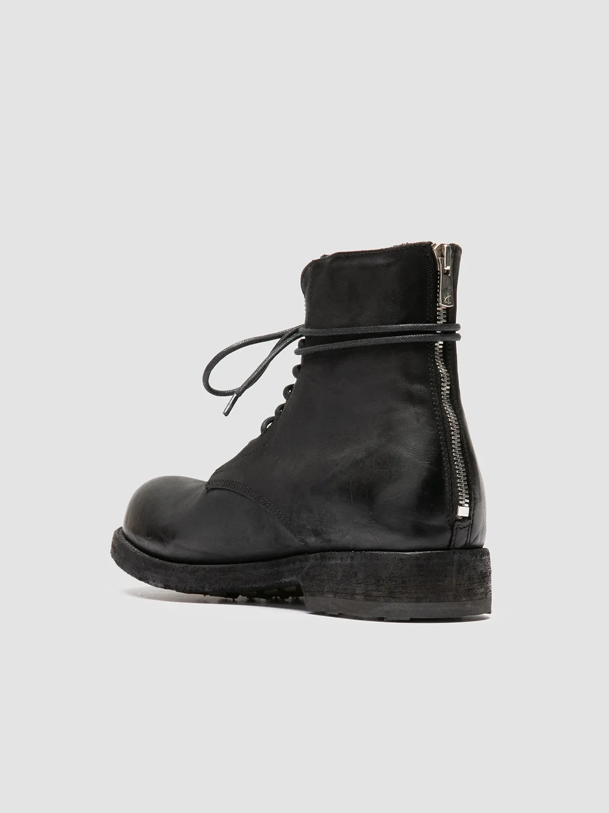 BULLA DD 102 - Black Leather Lace-up Boots,Men Boots