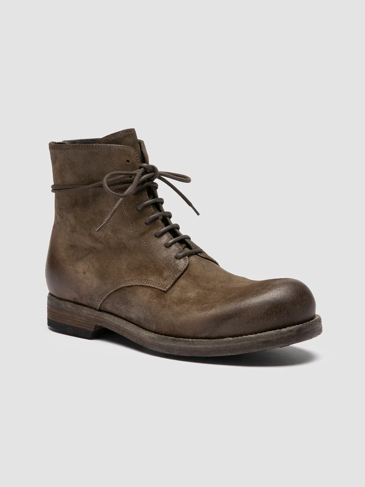 BULLA DD 102 - Green Suede Lace-up Boots,Men Boots