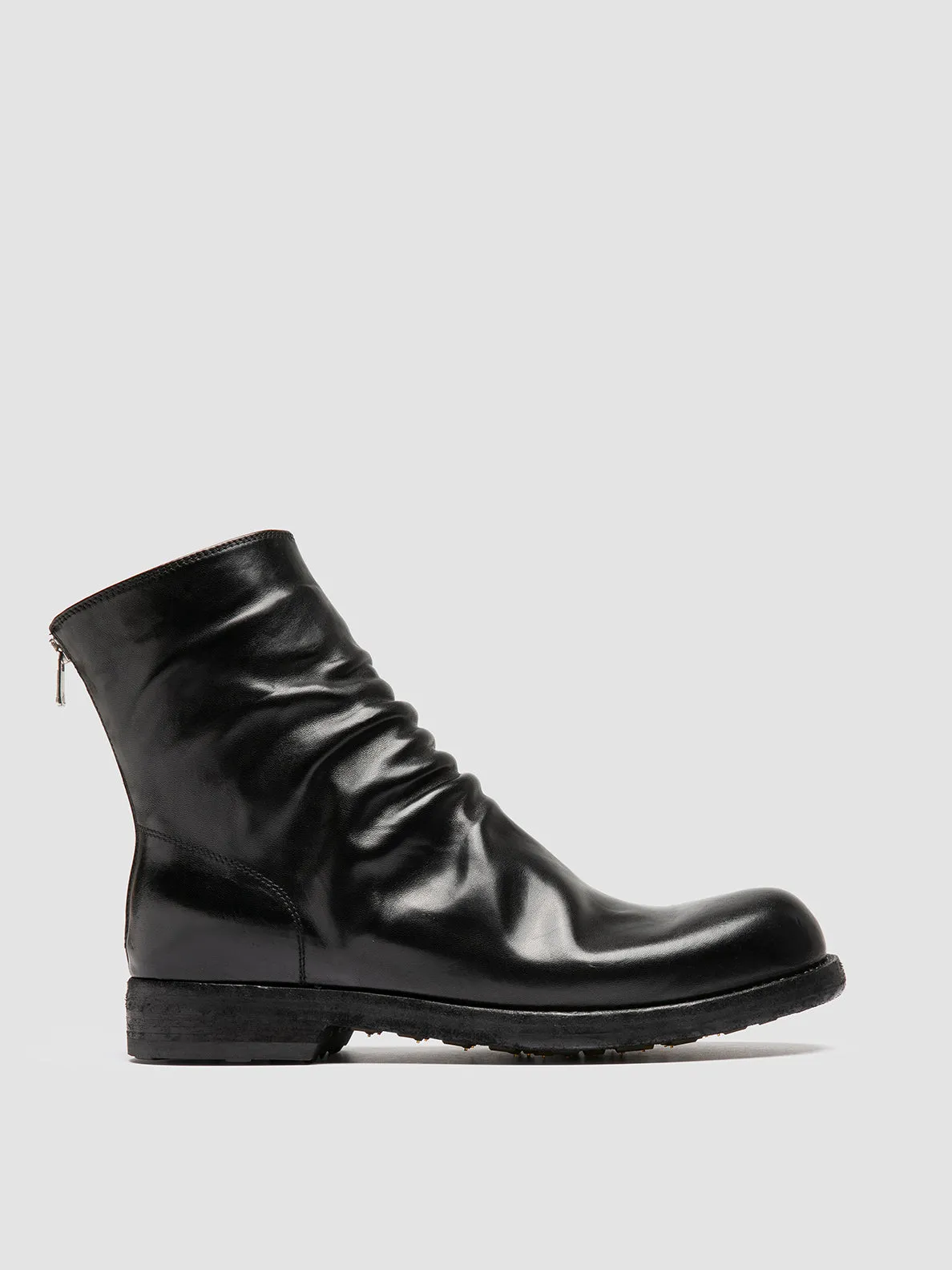BULLA DD 103 - Black Leather Zipped Boots,Men Boots