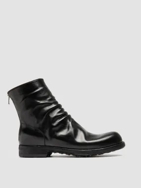 BULLA DD 103 - Black Leather Zipped Boots,Men Boots