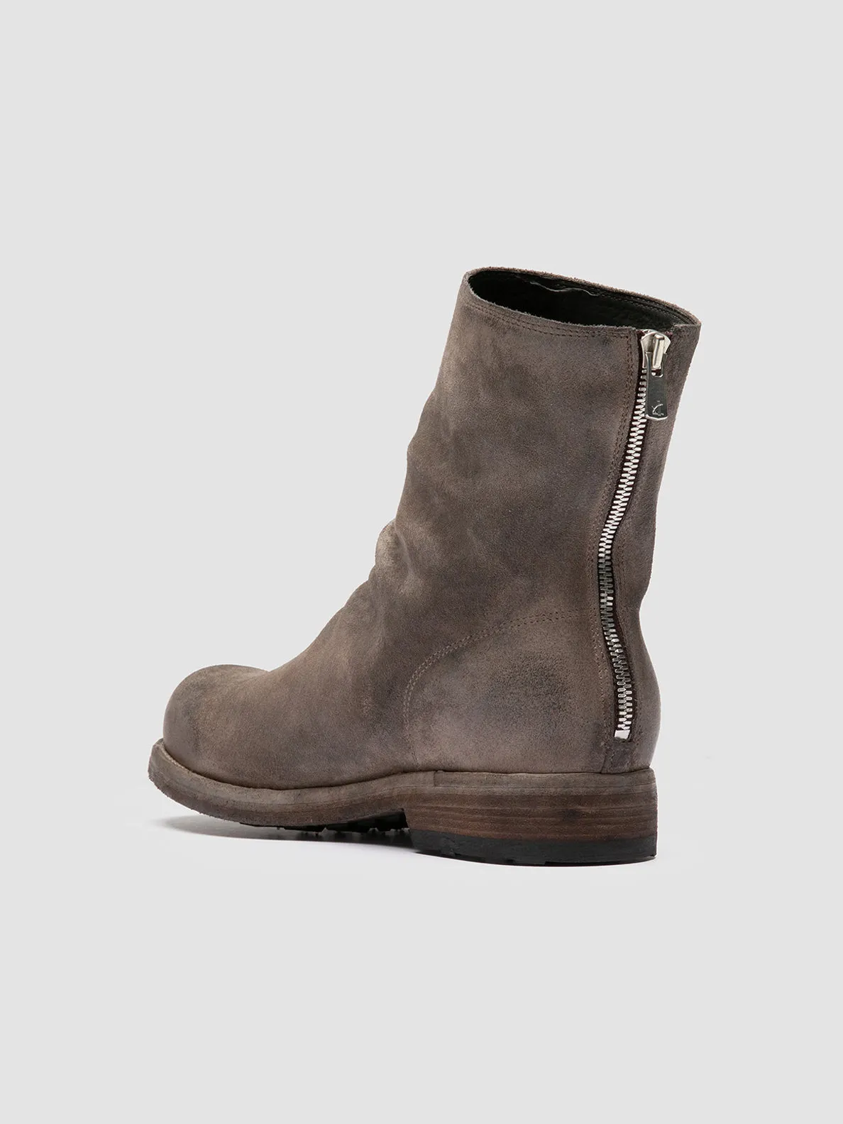 BULLA DD 103 - Grey Suede Zipped Boots,Men Boots