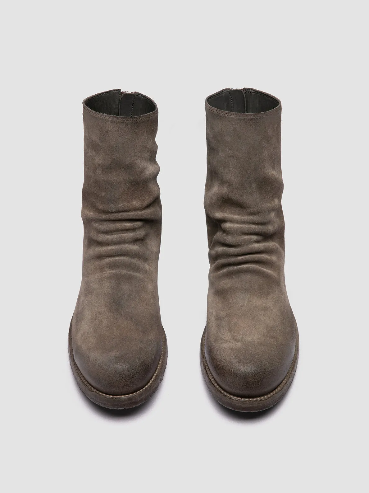 BULLA DD 103 - Grey Suede Zipped Boots,Men Boots