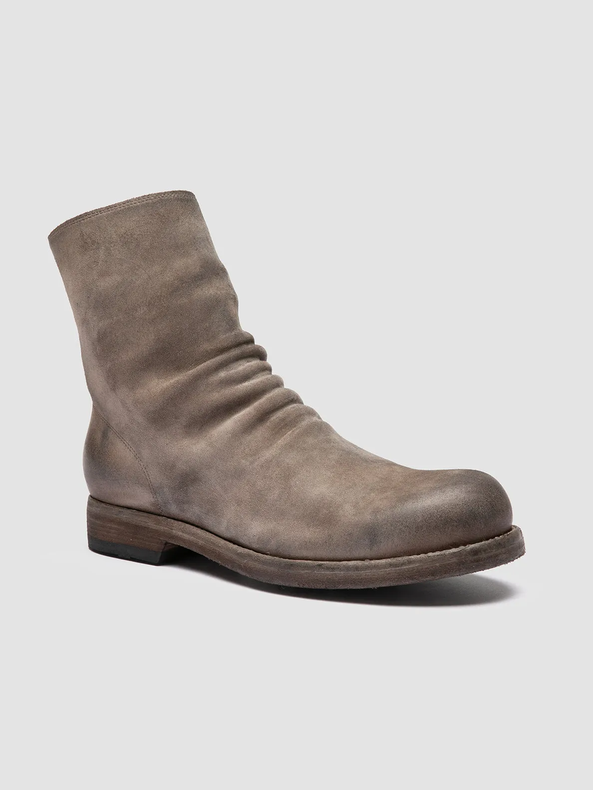 BULLA DD 103 - Grey Suede Zipped Boots,Men Boots