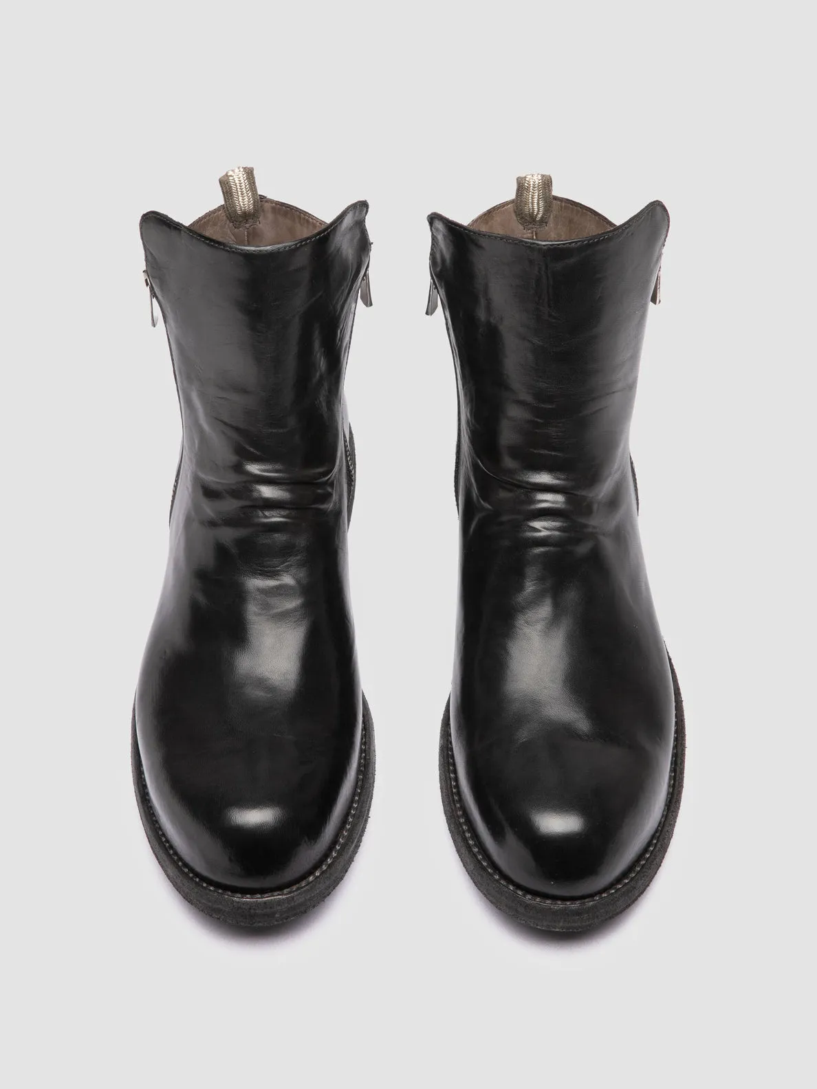 BULLA DD 105 - Black Leather Zipped Boots,Men Boots