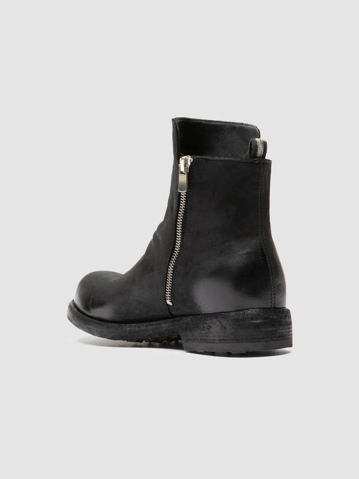 BULLA DD 105 - Black Leather Zipped Boots,Men Boots