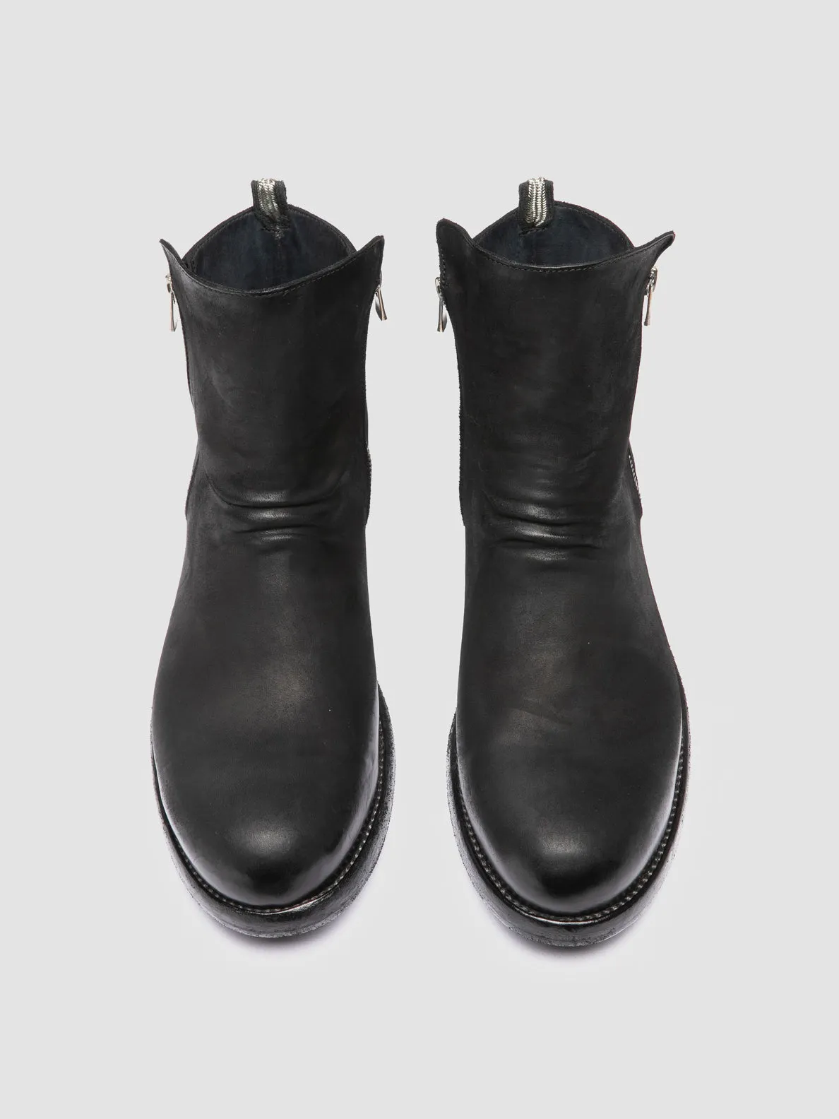 BULLA DD 105 - Black Leather Zipped Boots,Men Boots