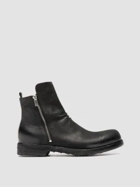 BULLA DD 105 - Black Leather Zipped Boots,Men Boots