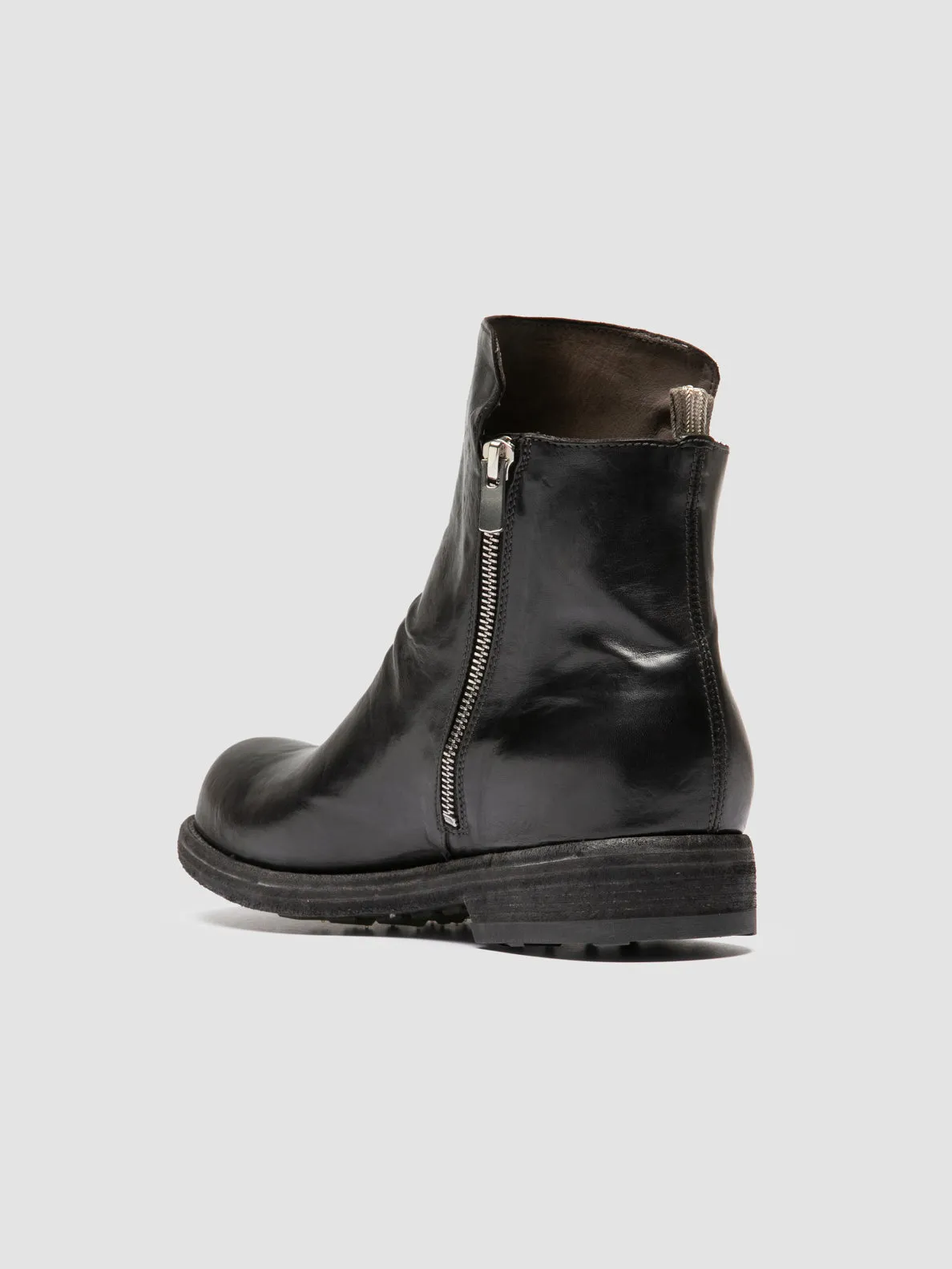 BULLA DD 105 - Black Leather Zipped Boots,Men Boots