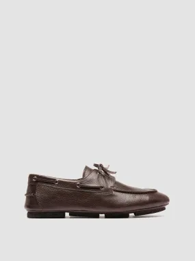 C-SIDE 004 - Brown Suede Boat Shoes,Men