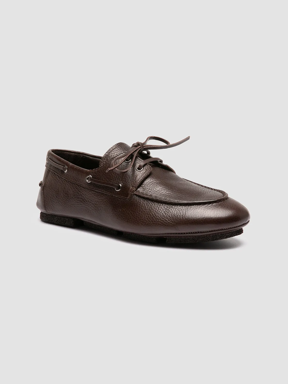 C-SIDE 004 - Brown Suede Boat Shoes,Men