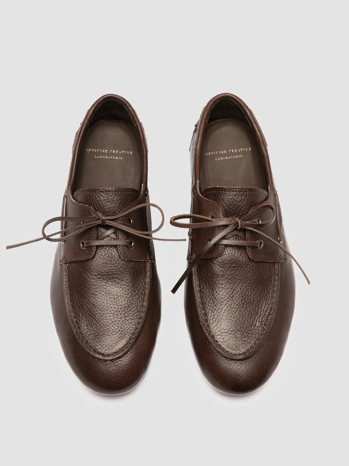 C-SIDE 004 - Brown Suede Boat Shoes,Men