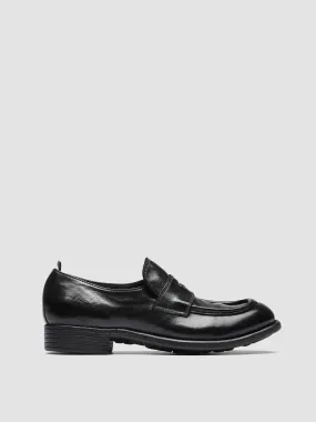 CALIXTE 020 - Black Leather Loafers,Women
