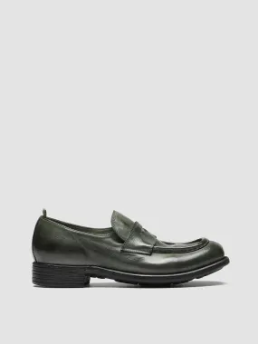 CALIXTE 020 - Green Leather loafers,Women