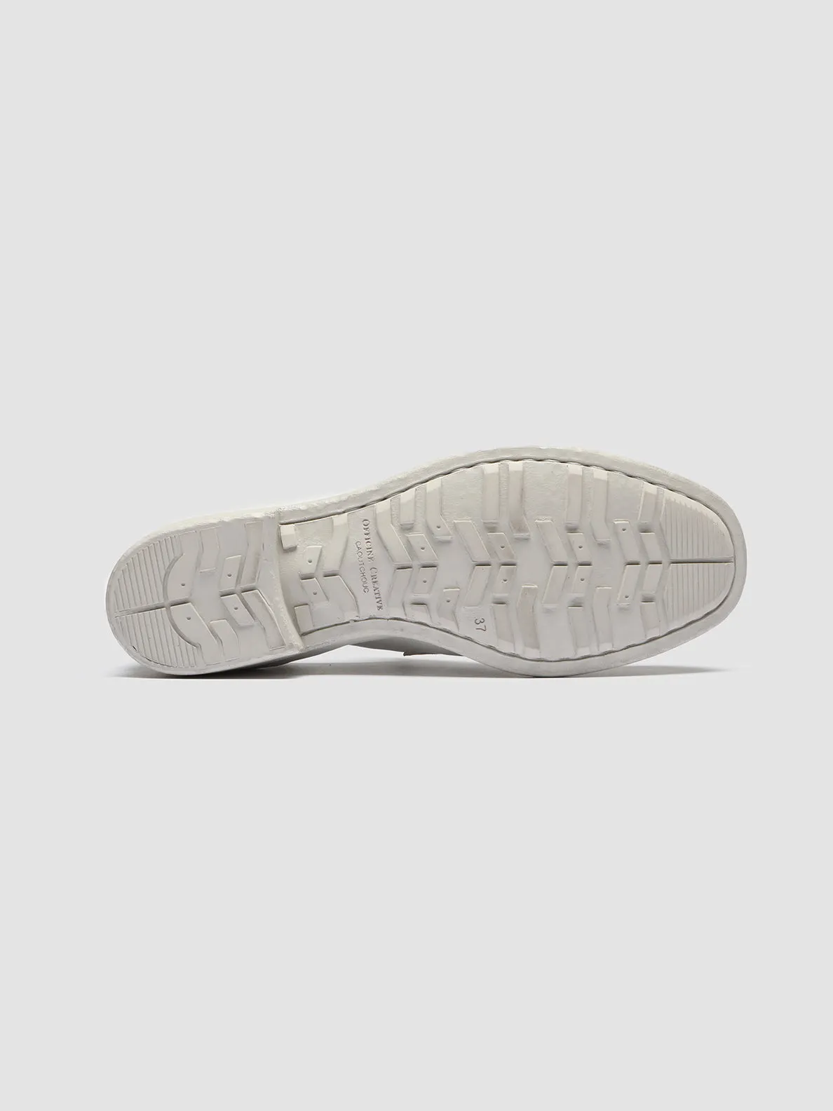 CALIXTE 020 - White Leather Mocs Loafers,Women