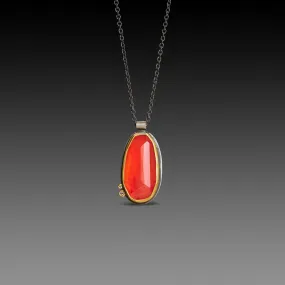 Carnelian Necklace with Diamonds,Jewelry Delicate & Elegant