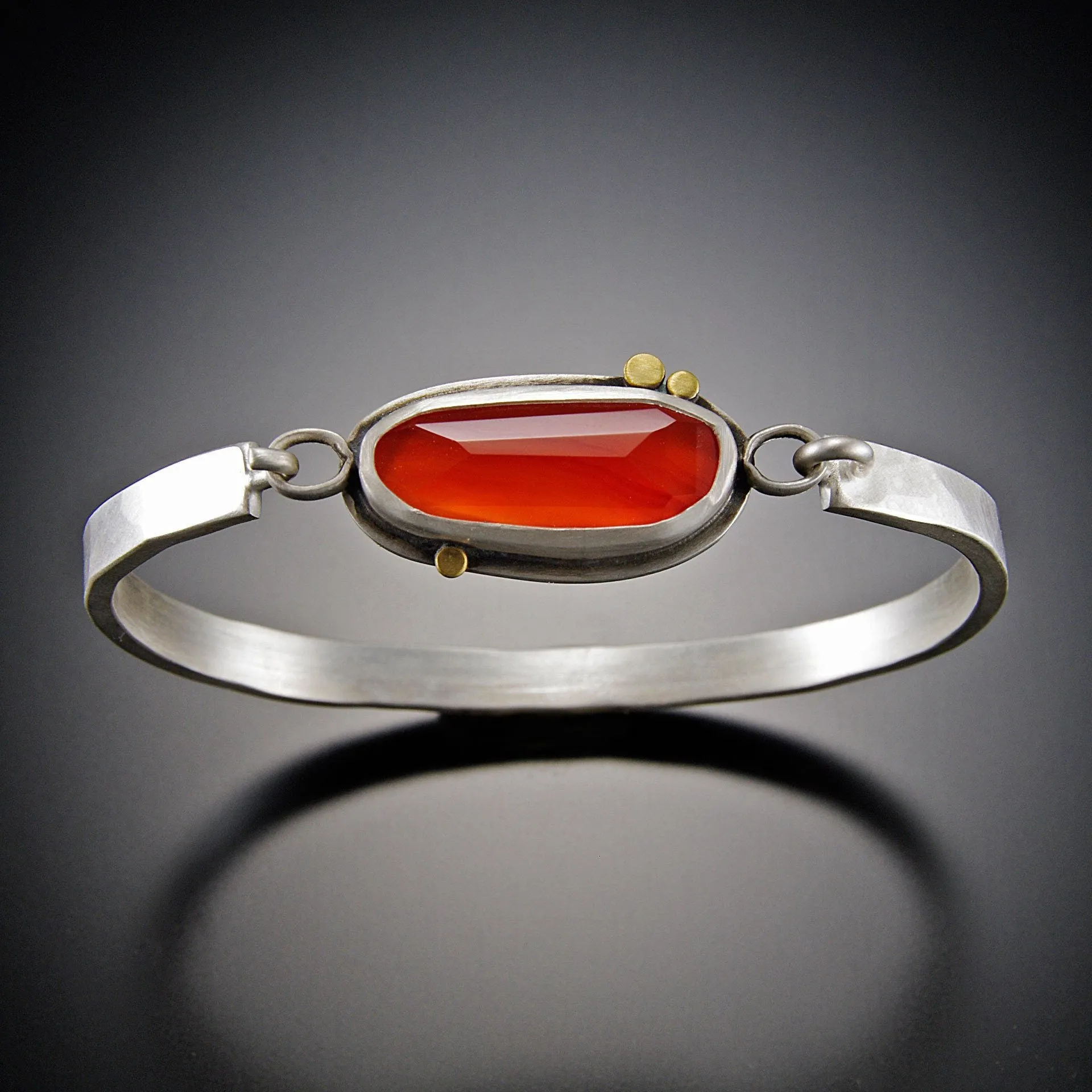 Carnelian Tension Cuff Bracelet,Jewelry Delicate & Elegant