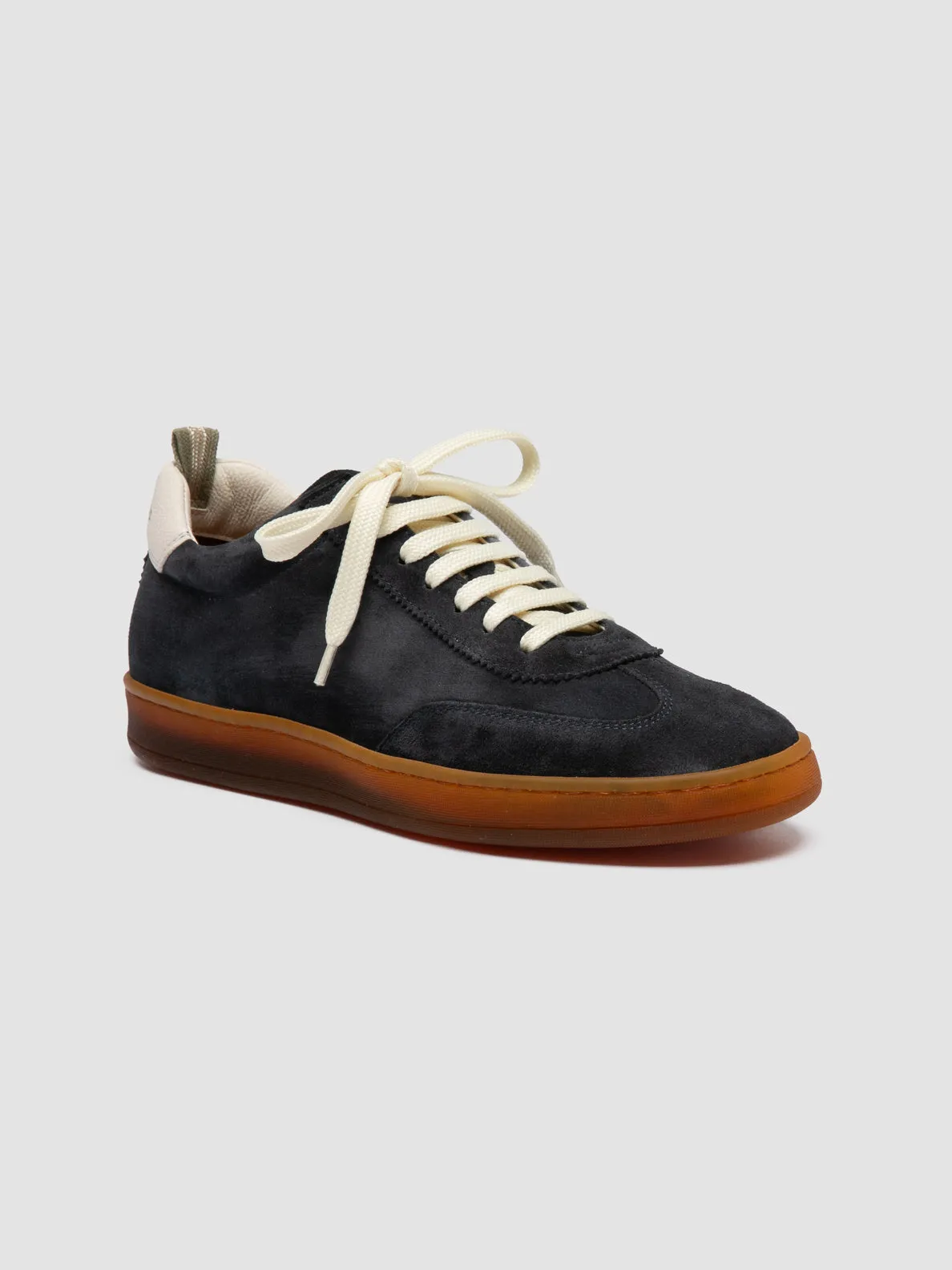 CHANCE 101 - Blue Leather and Suede Sneakers,Women