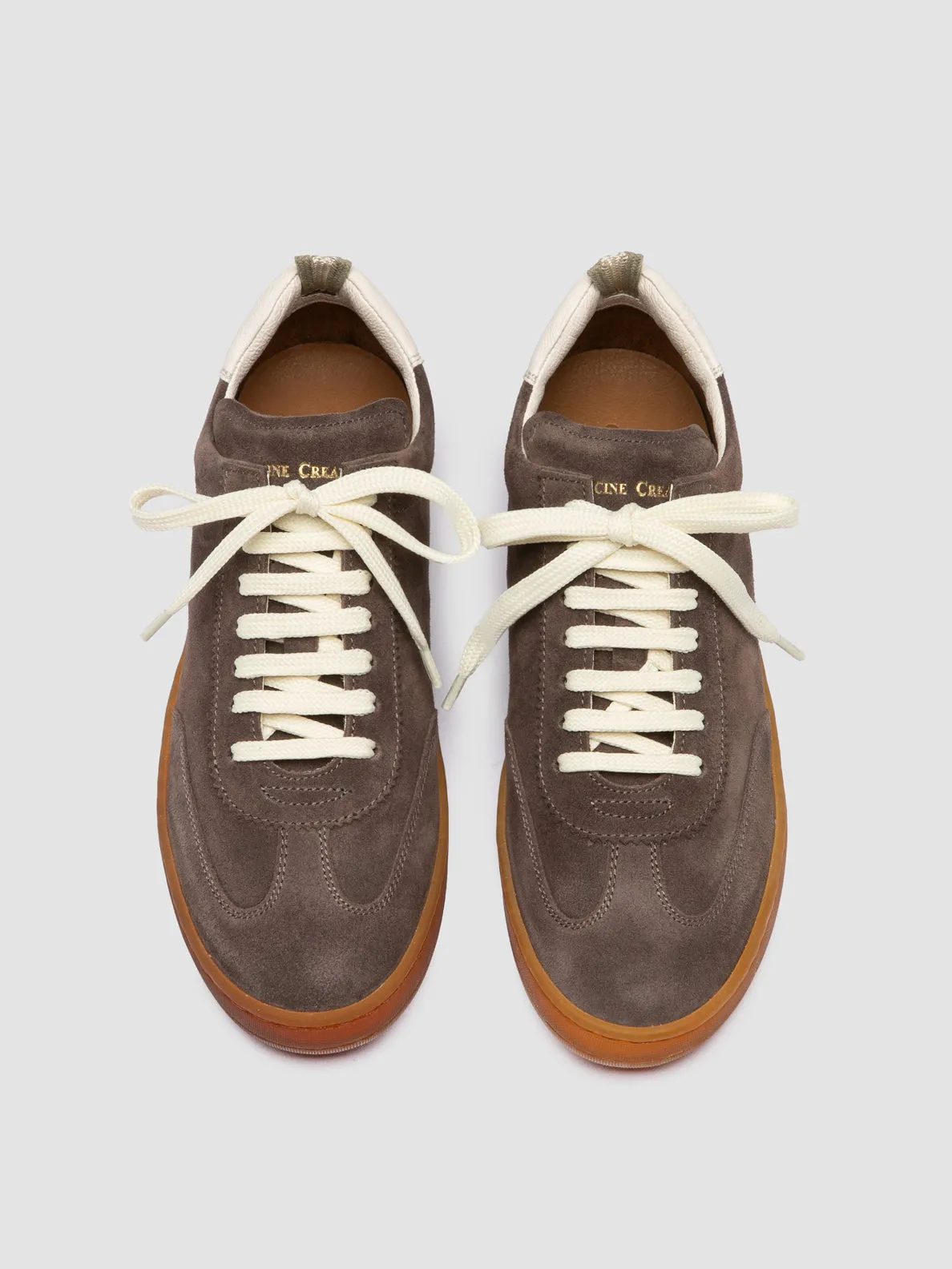 CHANCE 101 - Taupe Leather and Suede Sneakers,Women