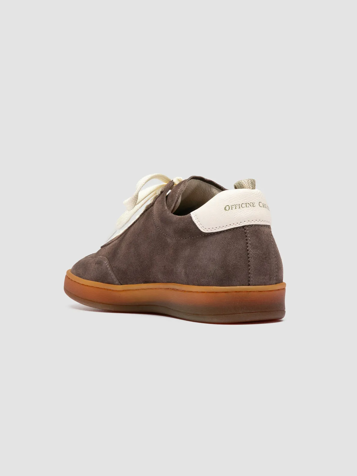 CHANCE 101 - Taupe Leather and Suede Sneakers,Women