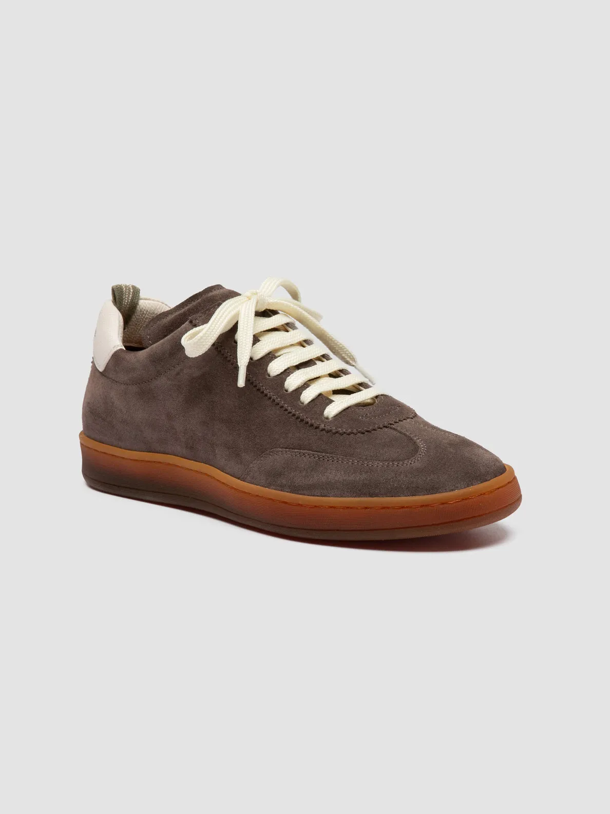 CHANCE 101 - Taupe Leather and Suede Sneakers,Women