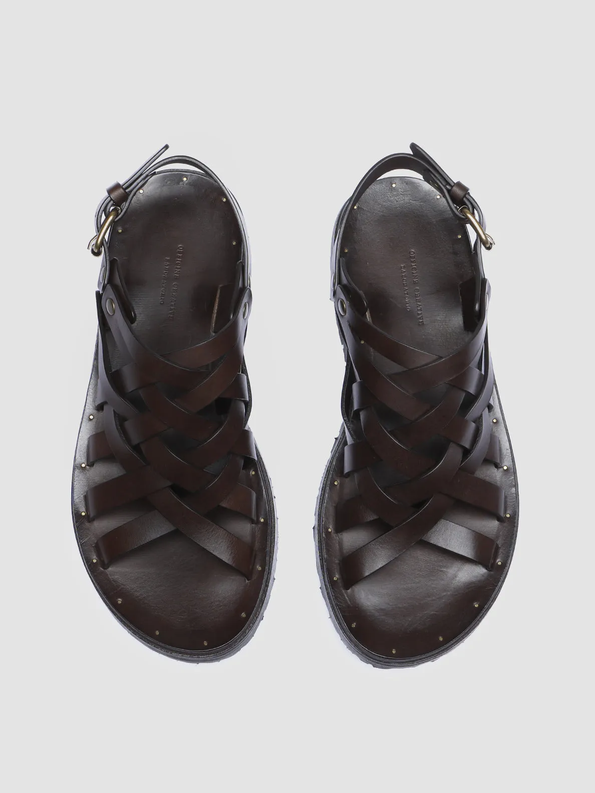 CHIOS 006 - Black Leather Fisherman Sandals,Men Sandals