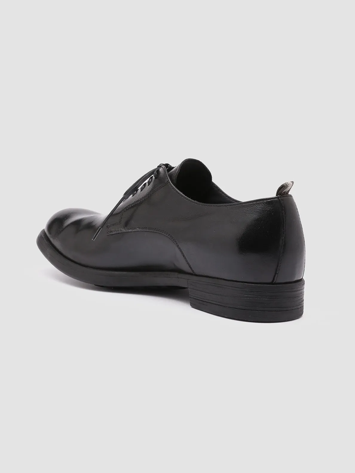 CHRONICLE 001 - Black Leather Derby Shoes,Men Derby Shoes