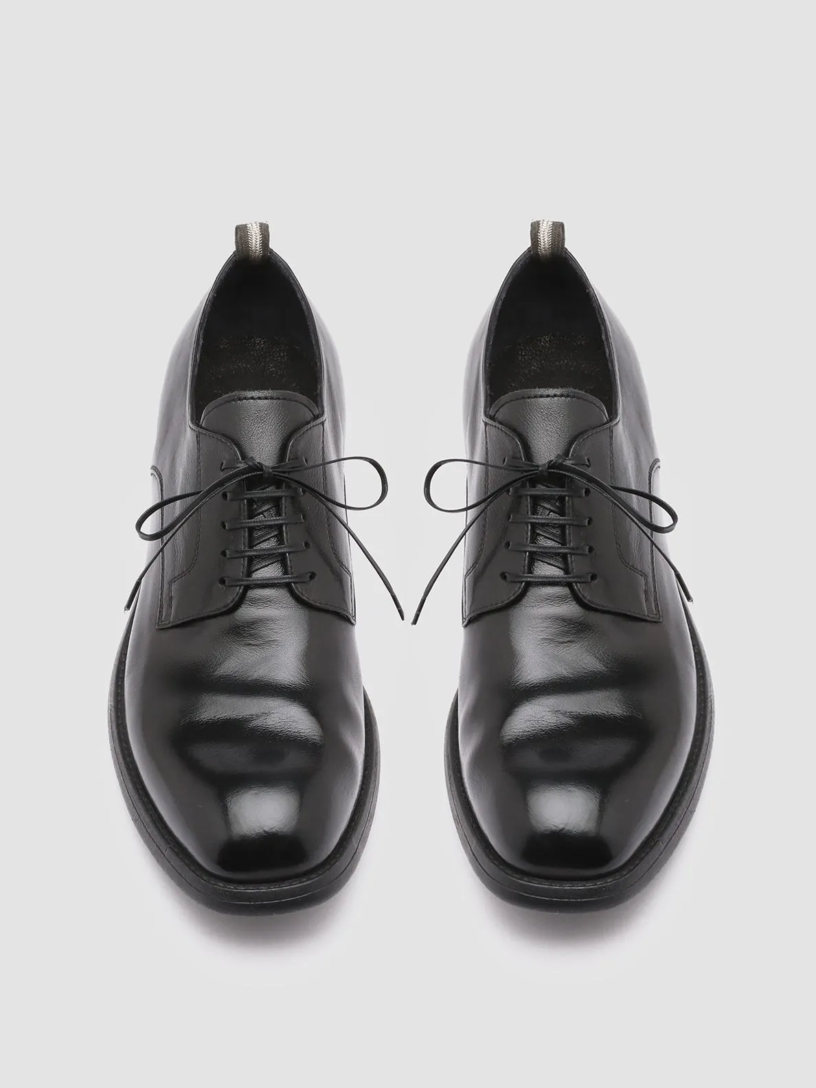 CHRONICLE 001 - Black Leather Derby Shoes,Men Derby Shoes