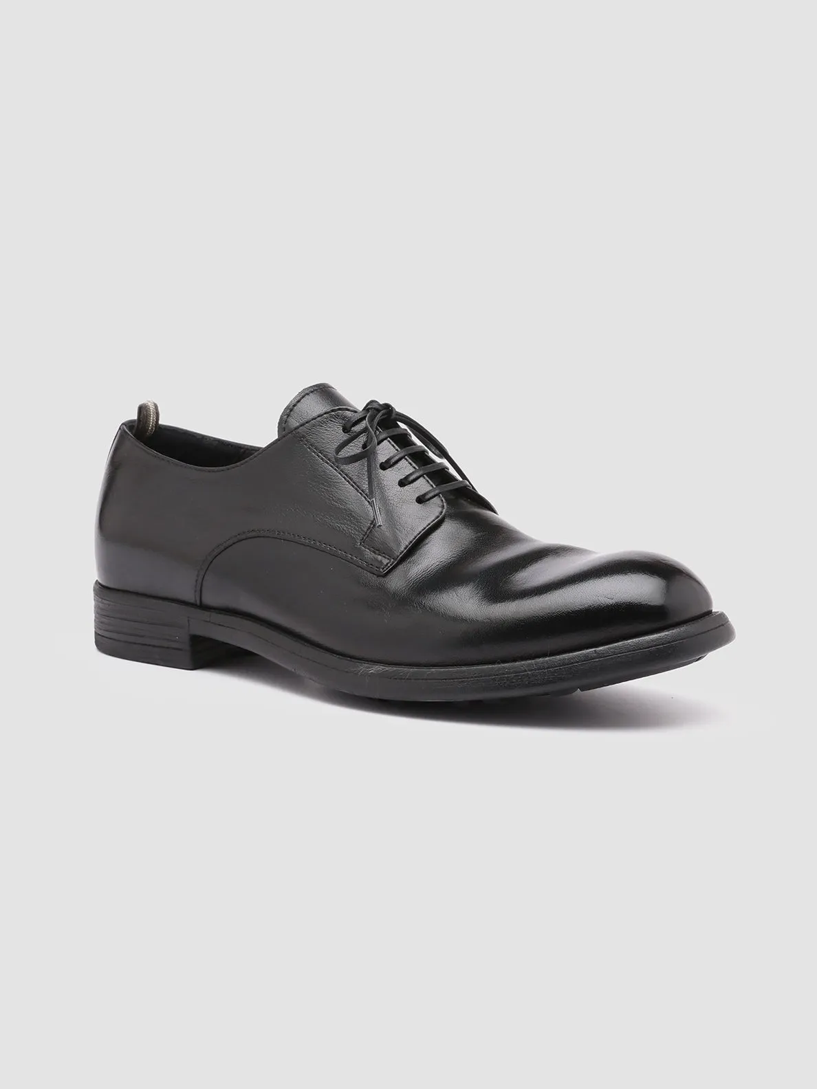 CHRONICLE 001 - Black Leather Derby Shoes,Men Derby Shoes