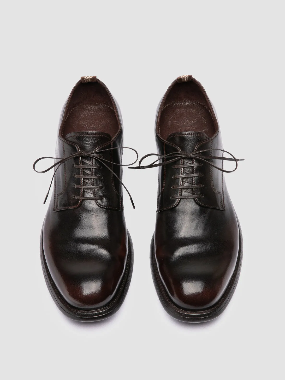 CHRONICLE 001 - Brown Leather Derby Shoes,Men Derby Shoes