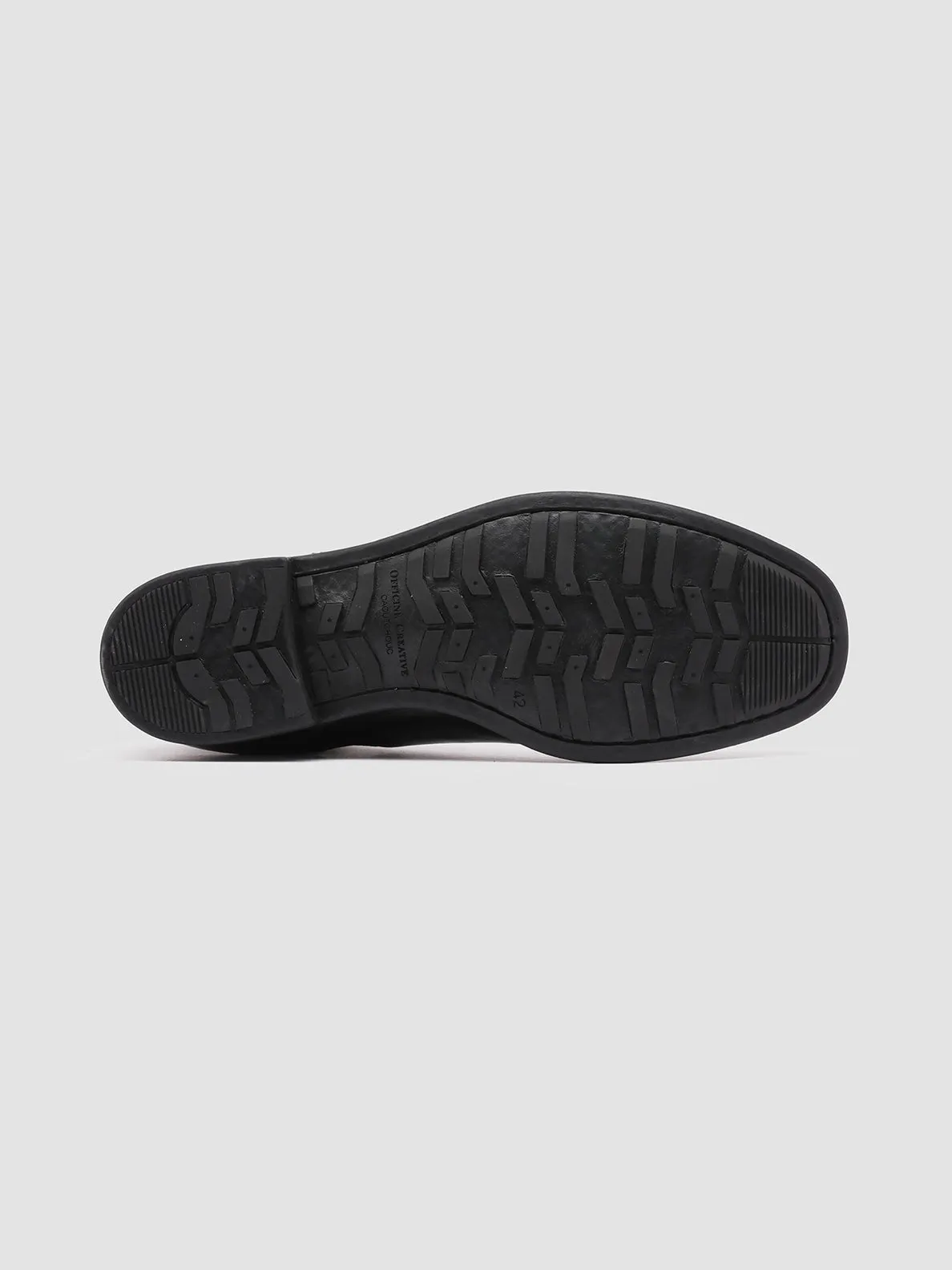 CHRONICLE 002 - Black Leather Chelsea Boots,Men Boots