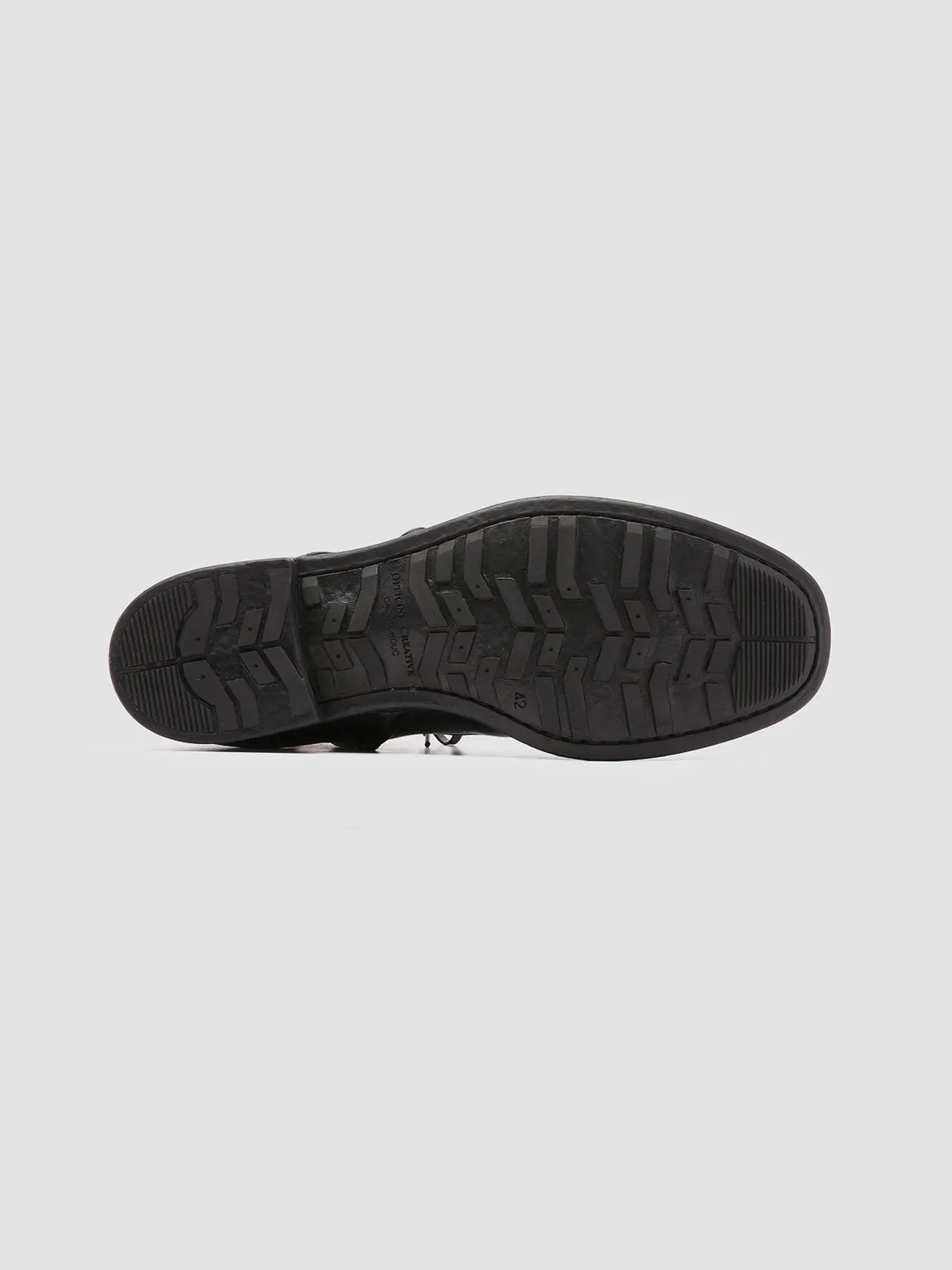 CHRONICLE 004 - Black Leather Ankle Boots,Men Boots
