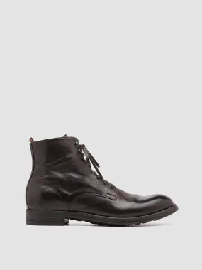CHRONICLE 004 - Brown Leather Ankle Boots,Men Boots