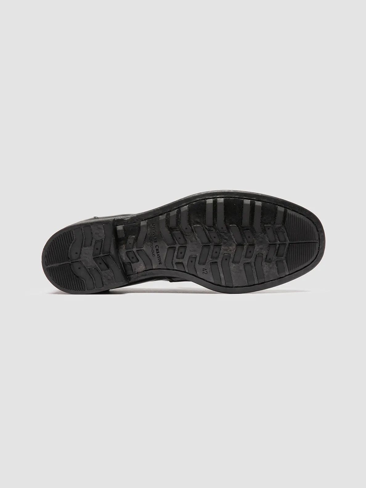 CHRONICLE 056 - Black Leather Penny Loafers,Men