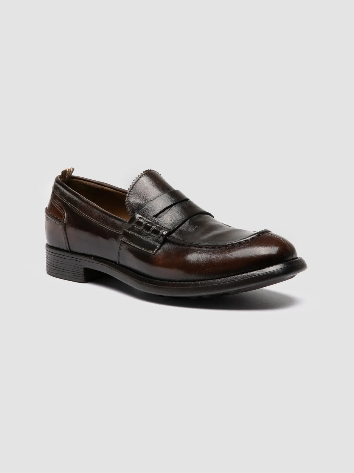 CHRONICLE 056 - Brown Leather Penny Loafer,Men