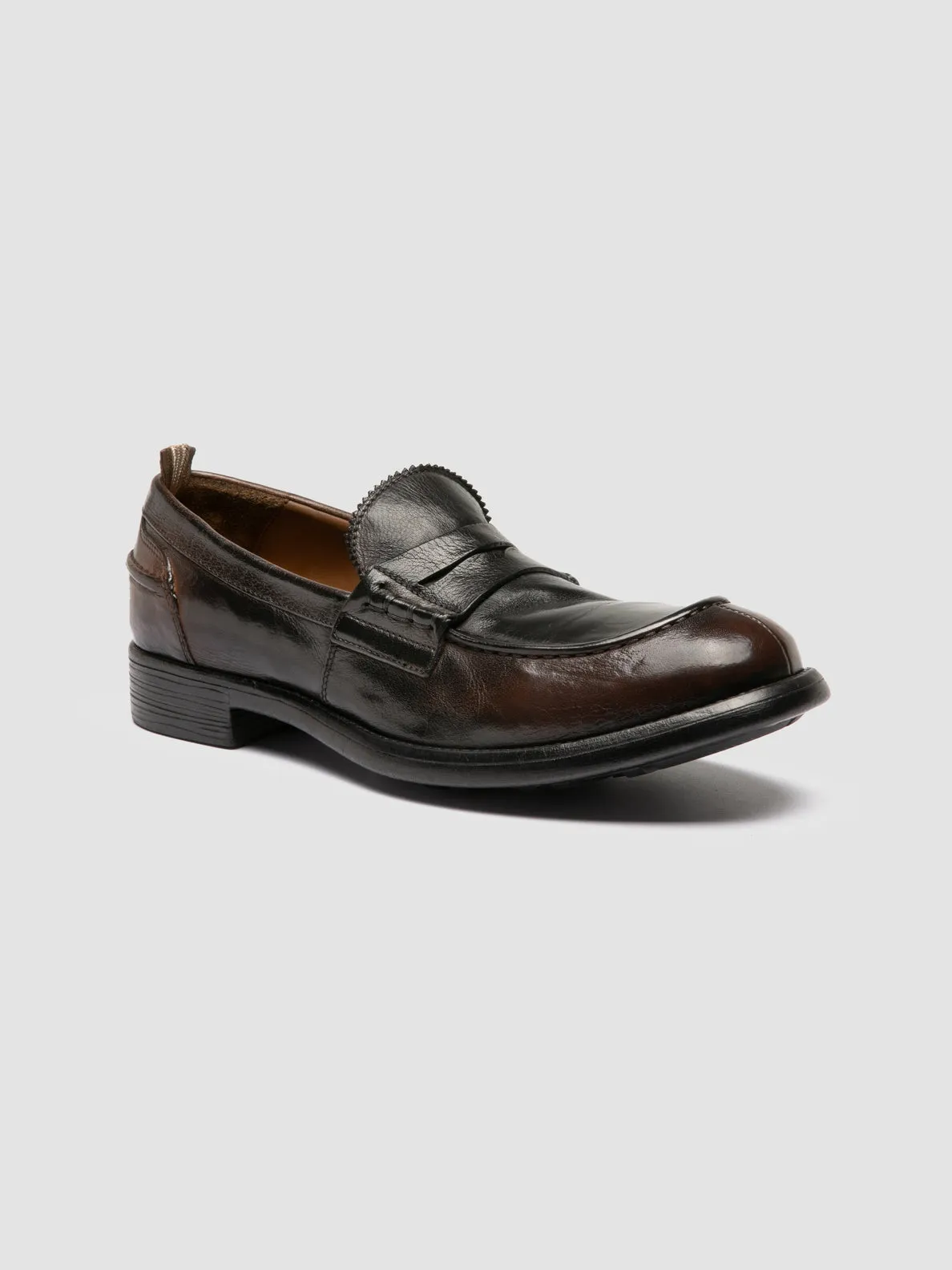 CHRONICLE 056 - Brown Leather Penny Loafer,Men