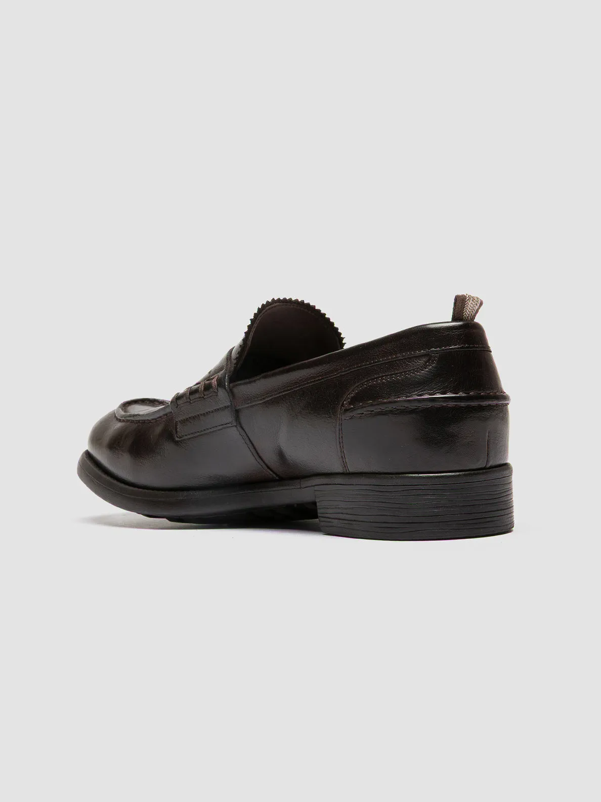 CHRONICLE 056 - Brown Leather Penny Loafers,Men
