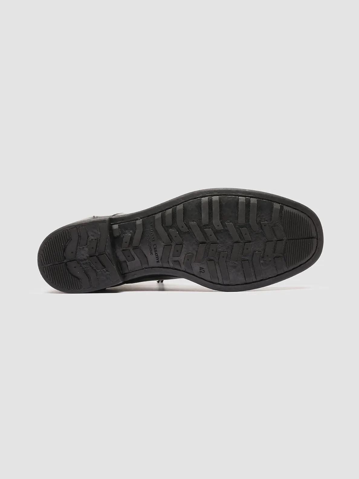 CHRONICLE 057 - Black Leather Lace Up Boots,Men Boots