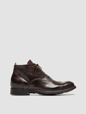 CHRONICLE 057 - Brown Leather Lace Up Boots,Men Boots
