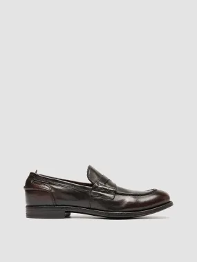 CHRONICLE 144 - Brown Leather Penny Loafers,Men