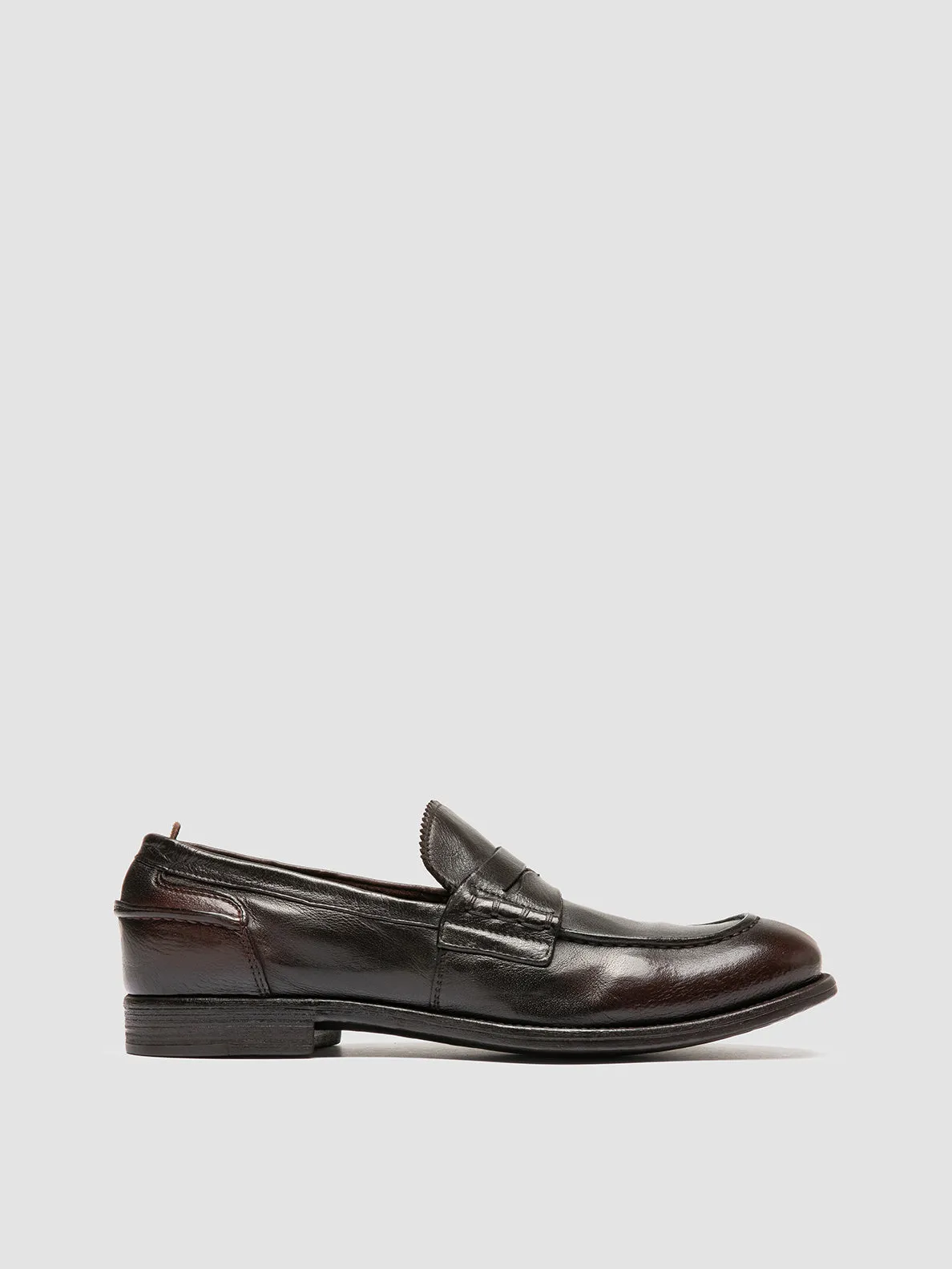 CHRONICLE 144 - Brown Leather Penny Loafers,Men