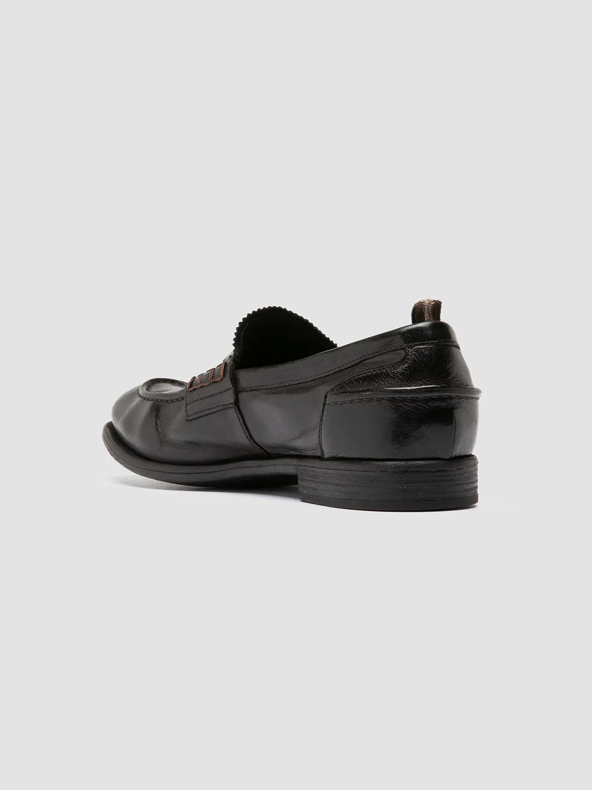CHRONICLE 144 - Brown Leather Penny Loafers,Men